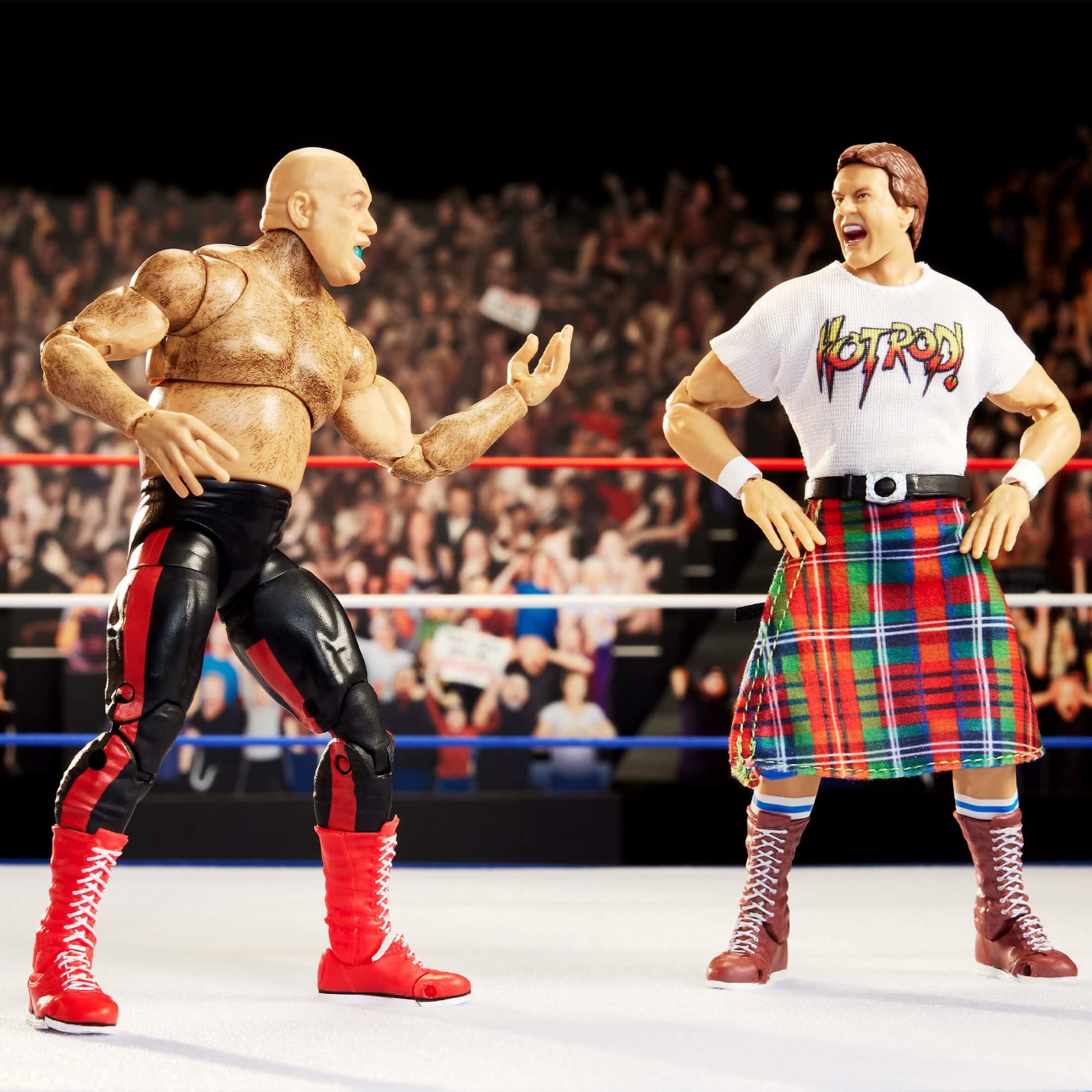 WWE Ultimate Edition Coliseum Collection "Rowdy" Roddy Piper & George "The Animal" Steele 2-Pack - Bộ 2 Mô Hình Action Figure Cao Cấp Mattel HMC60 - Hình ảnh sản phẩm