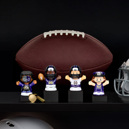 Little People Collector x NFL Baltimore Ravens Set - Bộ Mô Hình Đồ Chơi Sưu Tập NFL Mattel HNJ33 - Hình ảnh chi tiết 2