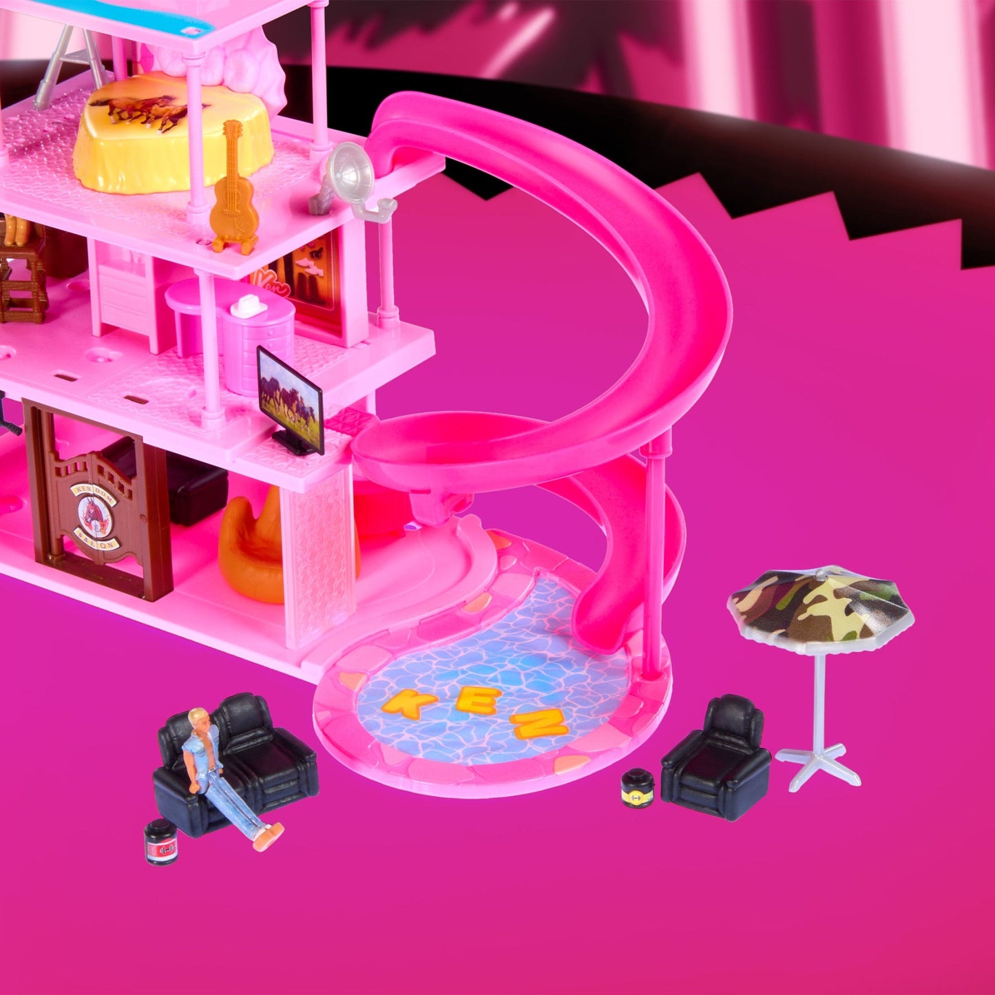 Mini BarbieLand Mojo Dojo Casa House - Mô hình Nhà Búp bê Ken Mini - Mattel Creations JCB30 - Hình ảnh bổ sung 4