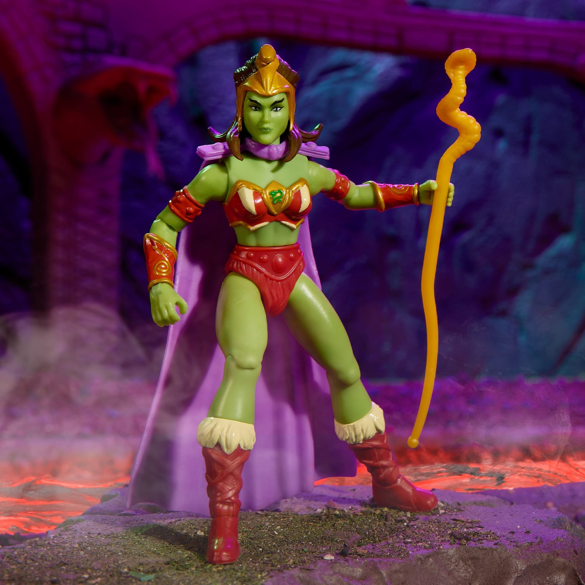 Masters of the Universe Origins Lady Slither Action Figure - Mô Hình Nữ Hoàng Rắn Snake Men - Mattel HPL12 - Hình ảnh sản phẩm