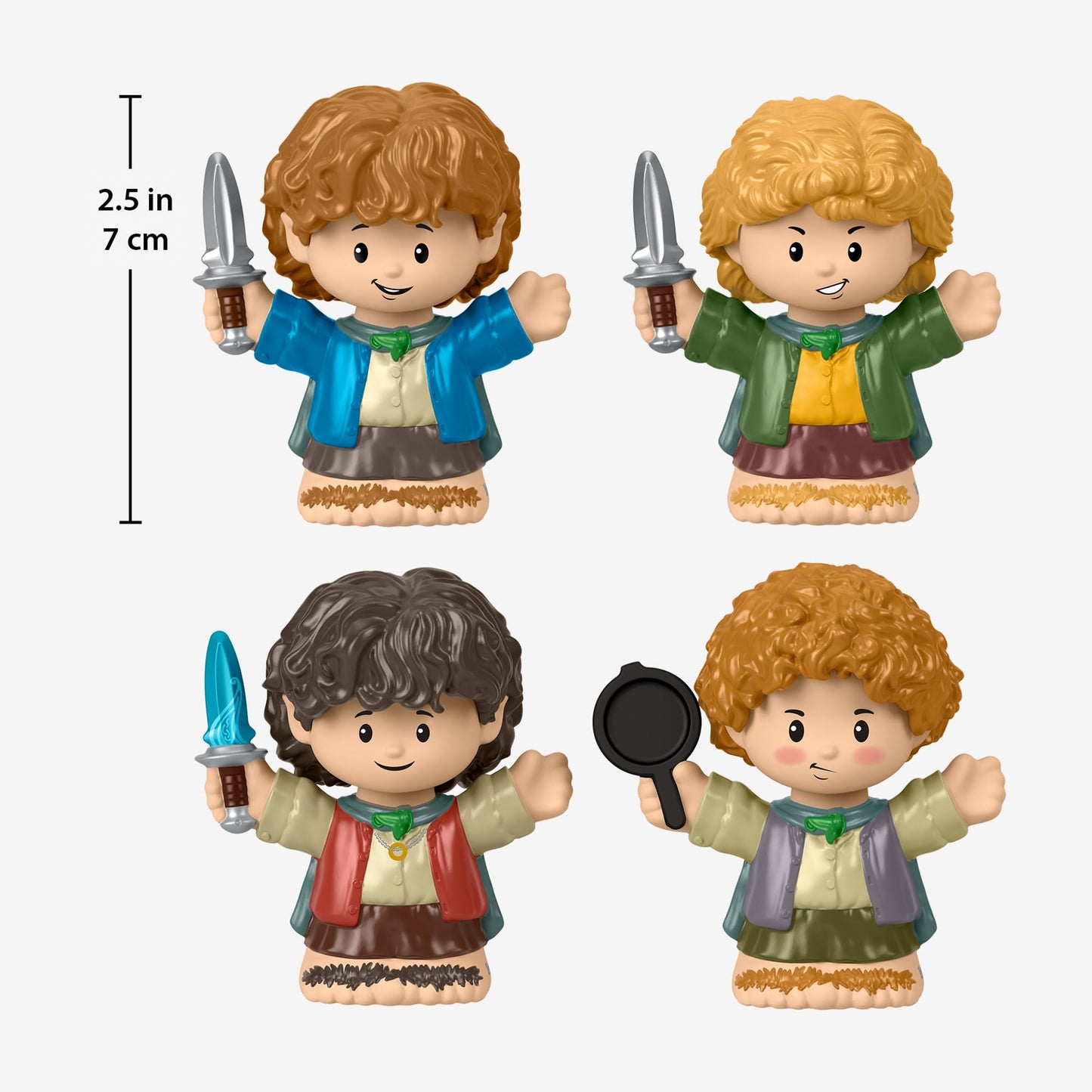 Little People Collector The Lord of the Rings: Hobbits Special Edition Figure Set - Bộ Mô Hình Nhân Vật Hobbit Sưu Tầm - Mattel HPW74 - Hình ảnh bổ sung 5