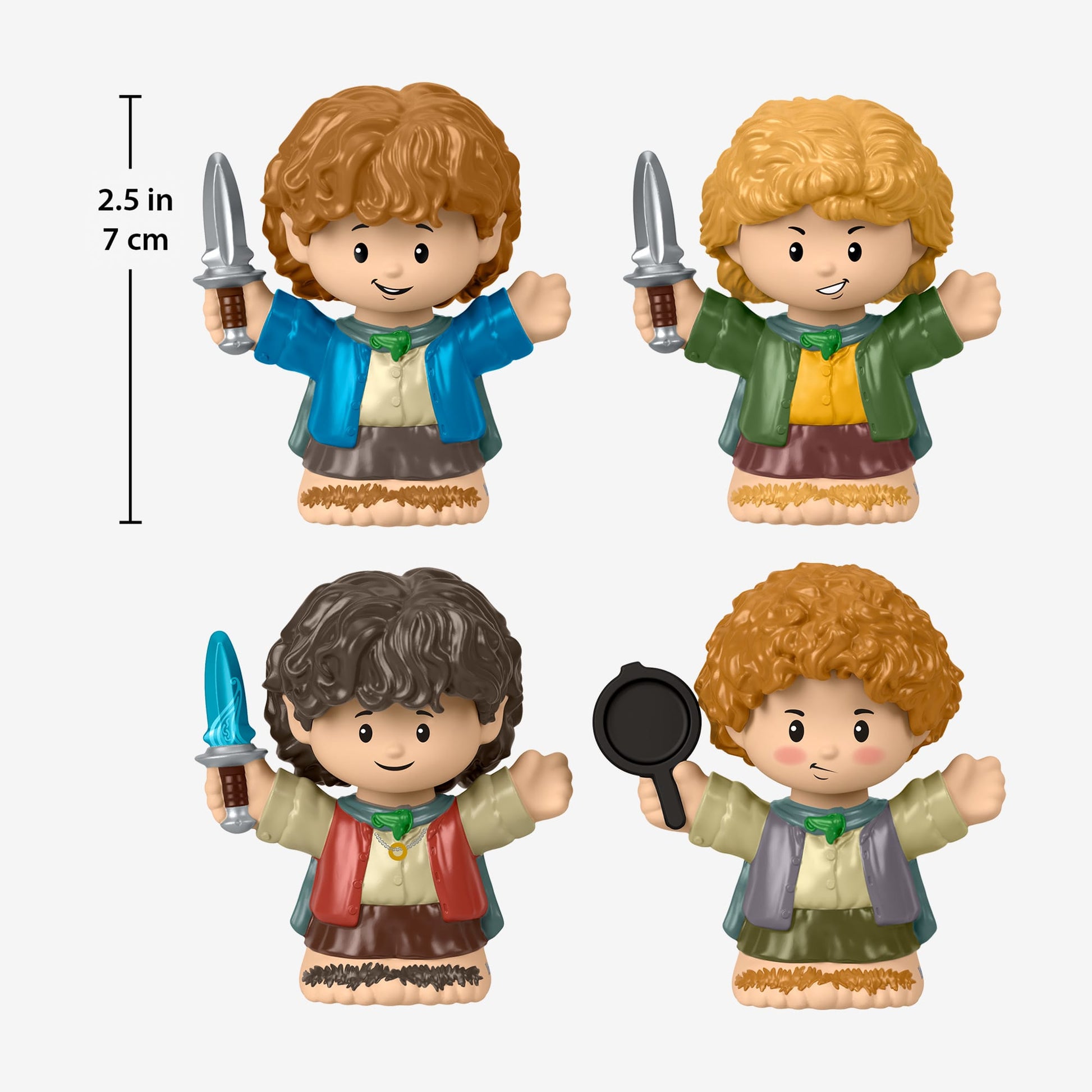 Little People Collector The Lord of the Rings: Hobbits Special Edition Figure Set - Bộ Mô Hình Nhân Vật Hobbit Sưu Tầm - Mattel HPW74 - Hình ảnh bổ sung 5