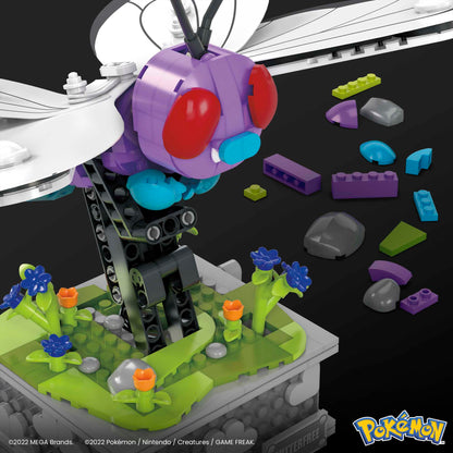 Pokémon Motion Butterfree with Motion Brick Building Set by MEGA - Bộ Lắp Ráp Chuyển Động Cơ Học - MEGA HKT22
