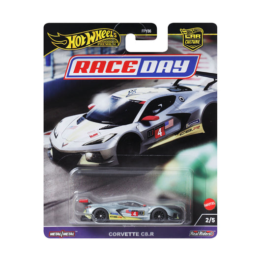 Hot Wheels Car Culture Circuit Legends Corvette C8.R - Mô Hình Xe Đua Tỉ Lệ 1:64 Cao Cấp - Mattel Premium