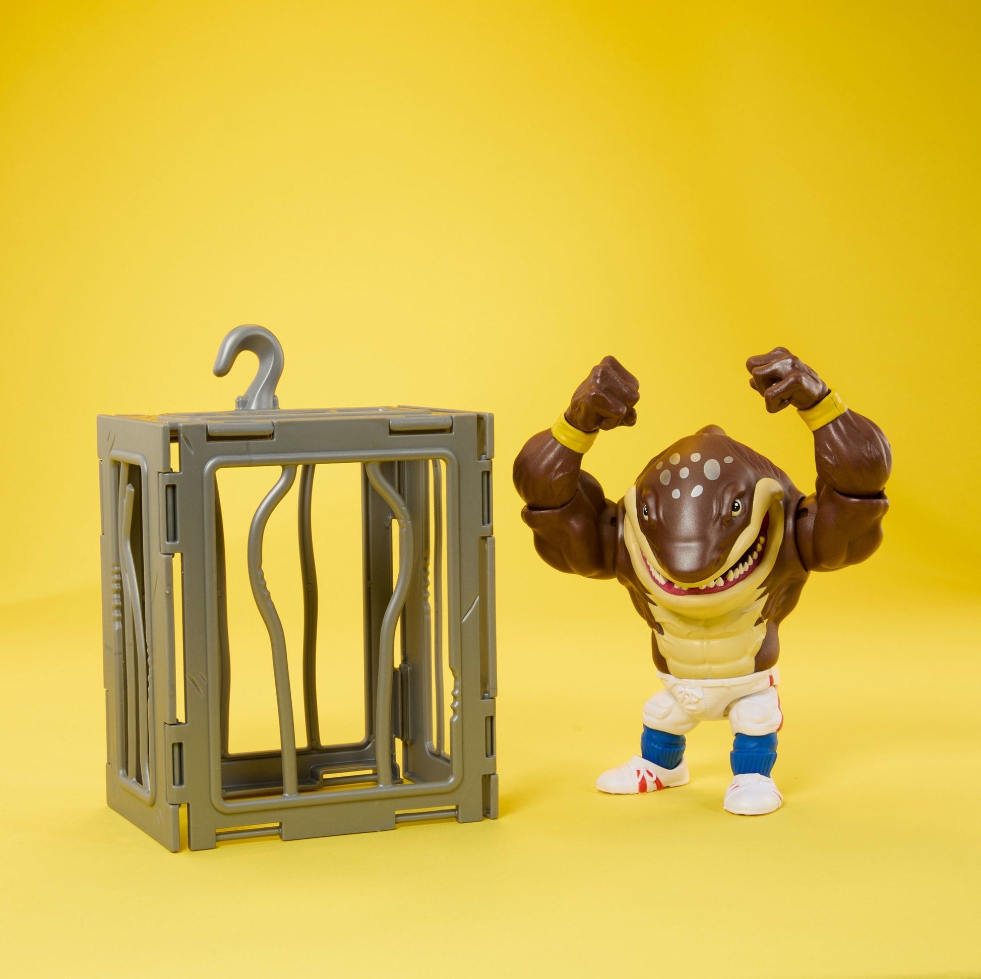 Street Sharks Big Slammu Action Figure - Mô Hình Cá Mập Siêu Anh Hùng - Mattel - Hình ảnh chi tiết 2
