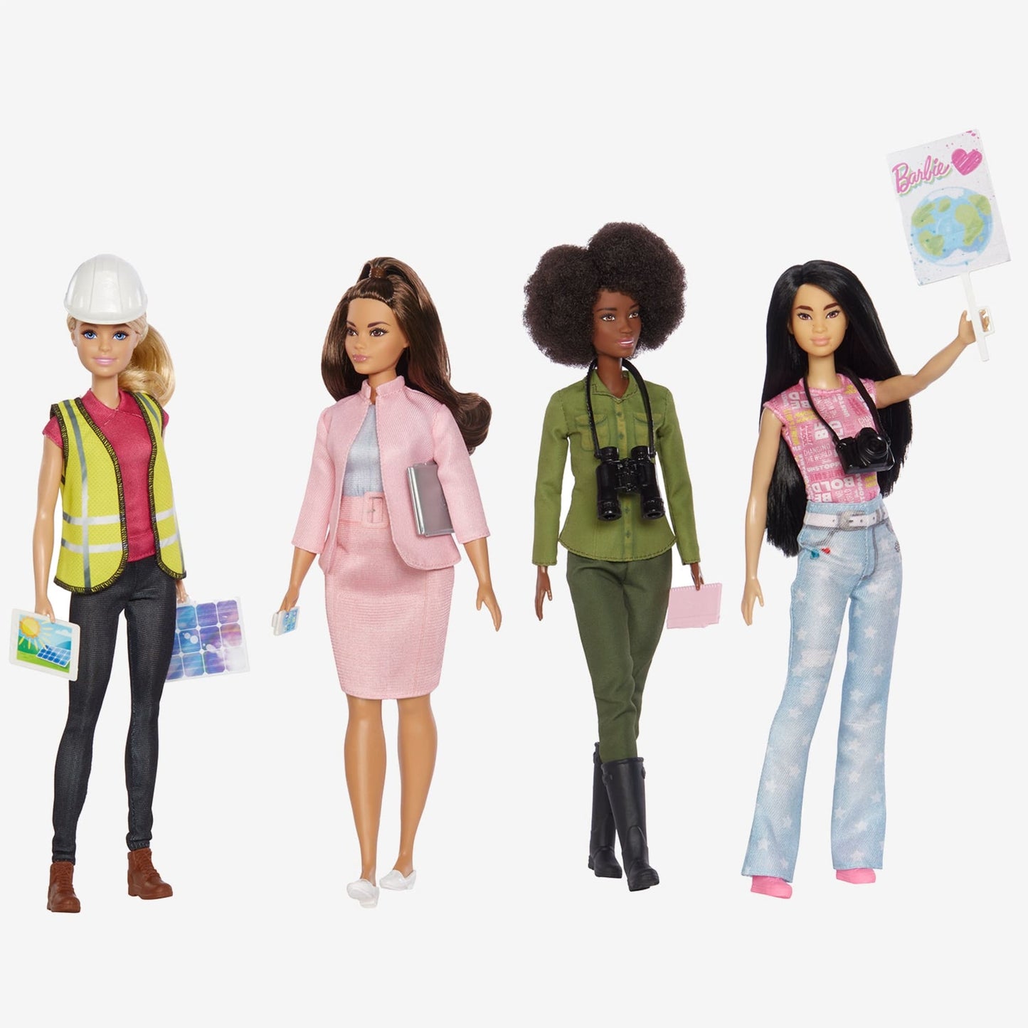 Barbie Eco-Leadership Team (2022 Career of the Year Four Doll Set) Bộ 4 Búp Bê Nghề Nghiệp Bảo Vệ Môi Trường Barbie - Góc nhìn khác 3