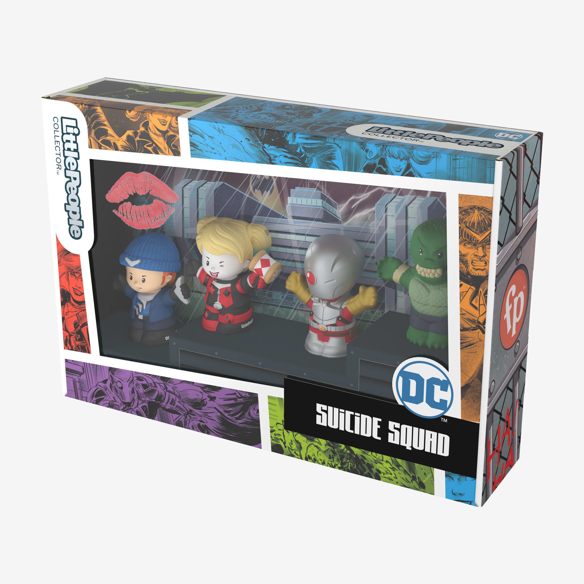 Little People Collector Suicide Squad Special Edition Figure Set - Bộ Mô Hình Nhân Vật DC Cao Cấp - Mattel HPH07 - Hình ảnh bổ sung 8
