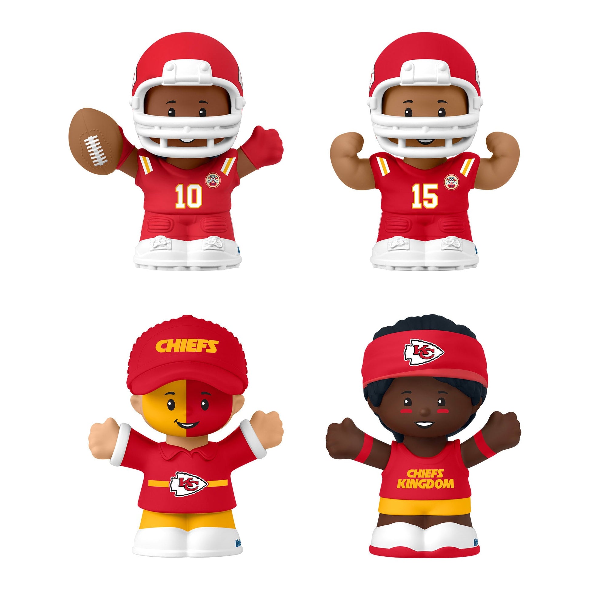 Little People Collector Kansas City Chiefs Alternate Jersey Figure Set - Bộ Hình Nhân Cầu Thủ NFL Sưu Tầm - Mattel - Hình ảnh chi tiết 2
