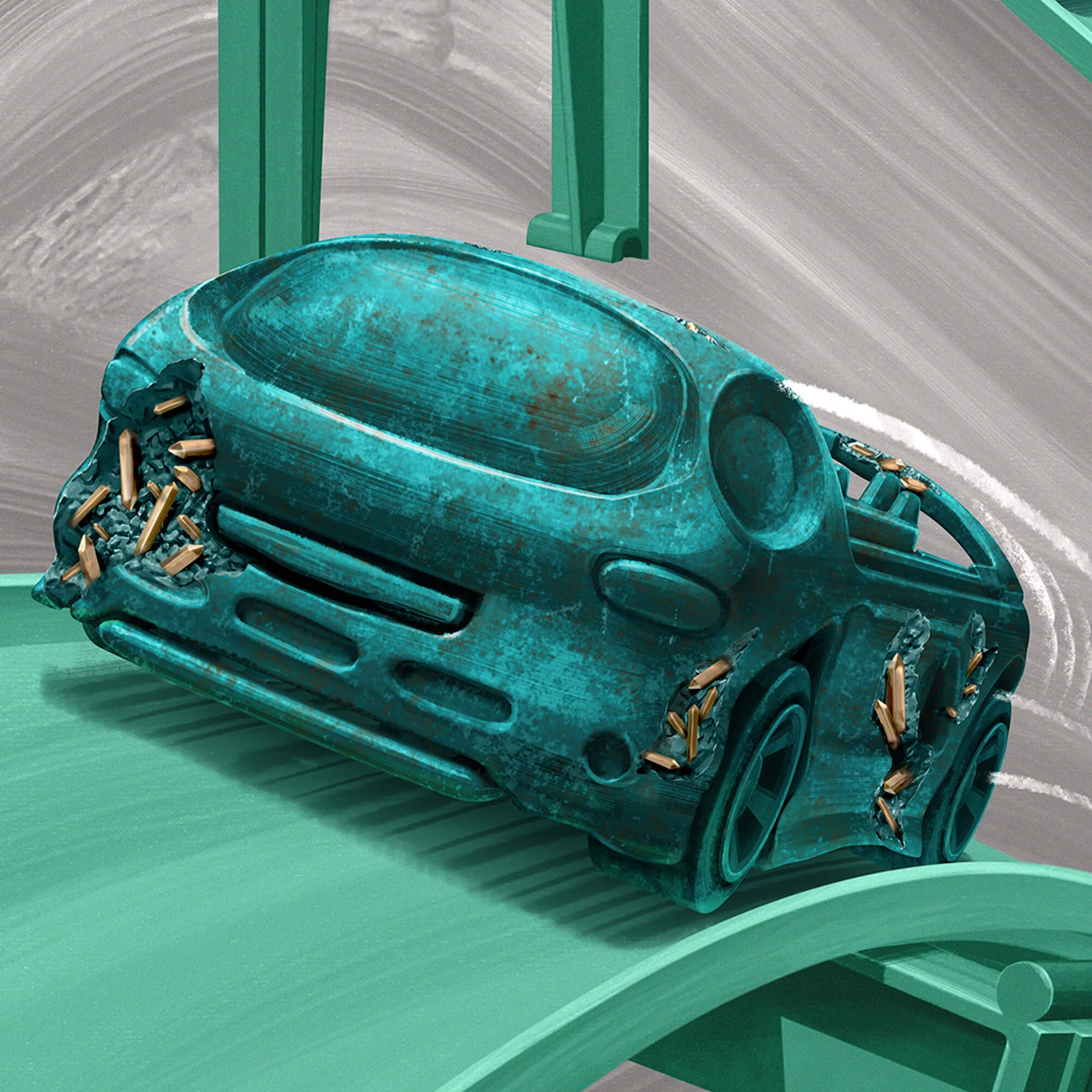 Hot Wheels x Daniel Arsham Legends Archive Lap 2 Poster - Poster Nghệ Thuật Sưu Tầm Mattel Creations - Góc nhìn khác 3