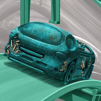 Hot Wheels x Daniel Arsham Legends Archive Lap 2 Poster - Poster Nghệ Thuật Sưu Tầm Mattel Creations - Góc nhìn khác 3