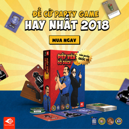 Điệp Viên Số Dách (Good Cop Bad Cop) - Board Game Ẩn Vai Suy Luận Kịch Tính - Board Game VN Board Game VN Store - Board Game