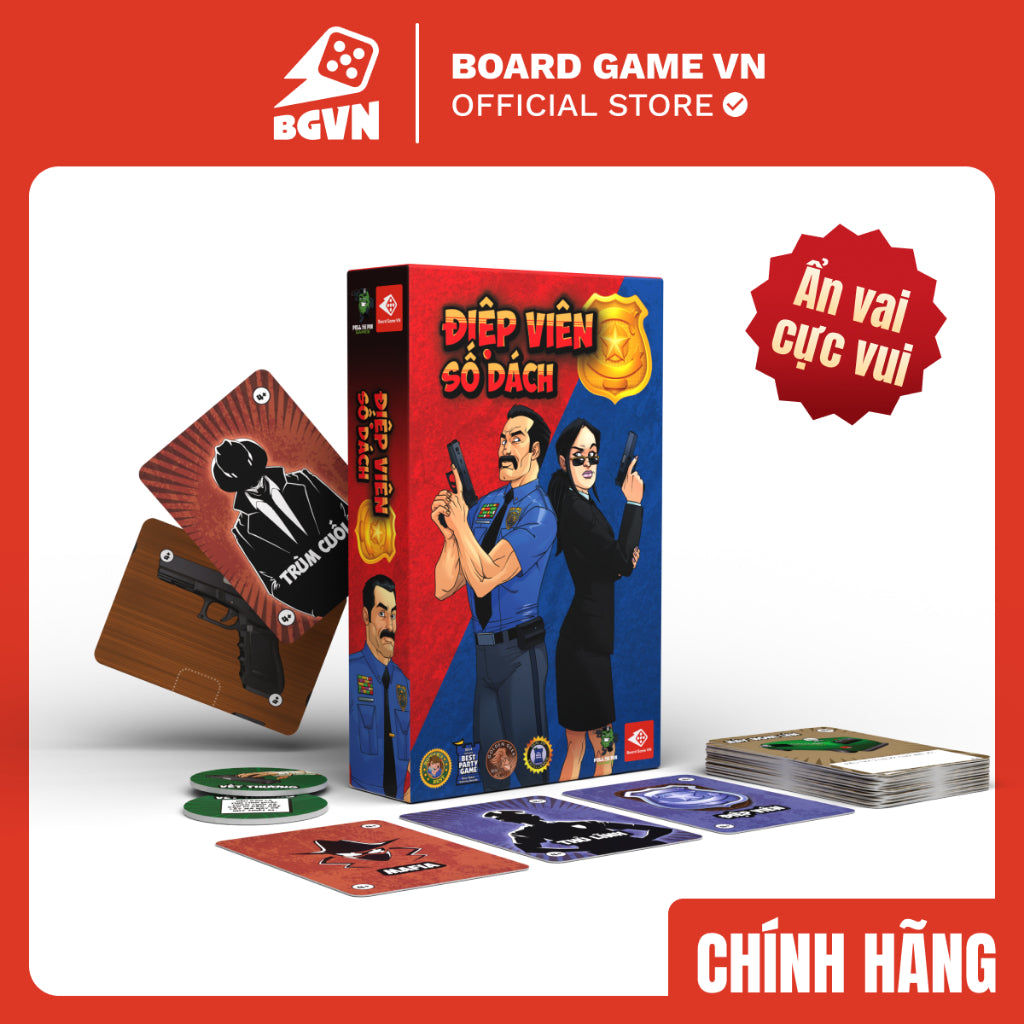 Điệp Viên Số Dách (Good Cop Bad Cop) - Board Game Ẩn Vai Suy Luận Kịch Tính - Board Game VN - Hình ảnh sản phẩm