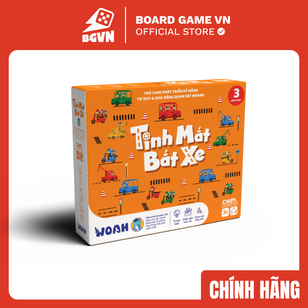 Đồ chơi Tinh mắt bắt xe cao cấp cho bé từ 3 tuổi - Board game kỹ năng - Thương hiệu Woah - Hình ảnh sản phẩm