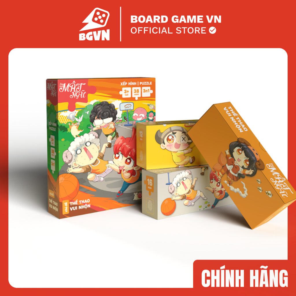 Xếp Hình Puzzle Mato Nhiều Cấp Độ - Đồ Chơi Trí Tuệ Lớp Học Mật Ngữ - Board Game VN - Hình ảnh sản phẩm