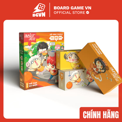 Xếp Hình Puzzle Mato Nhiều Cấp Độ - Đồ Chơi Trí Tuệ Lớp Học Mật Ngữ - Board Game VN - Hình ảnh sản phẩm