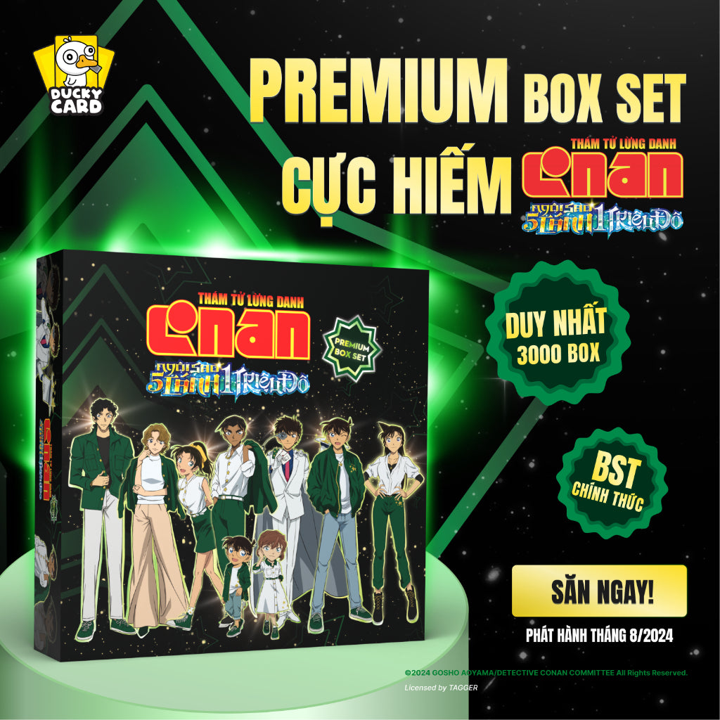 [Full Box] Conan Premium Box Set - Bộ Sưu Tập Thẻ Bài Giới Hạn Movie 27 - Everjoy Publishing - Hình ảnh sản phẩm