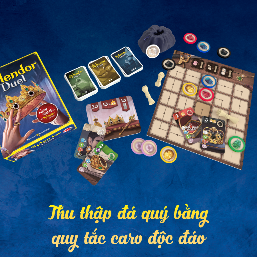 Splendor Duel - Board Game Chiến Thuật 2 Người Đẳng Cấp - Board Game VN Store