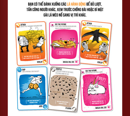 Exploding Kittens (Mèo nổ) - Board Game Thẻ Bài Chính Hãng - Board Game VN Board Game VN Store - ảnh 3 - Board Game Thẻ Bài