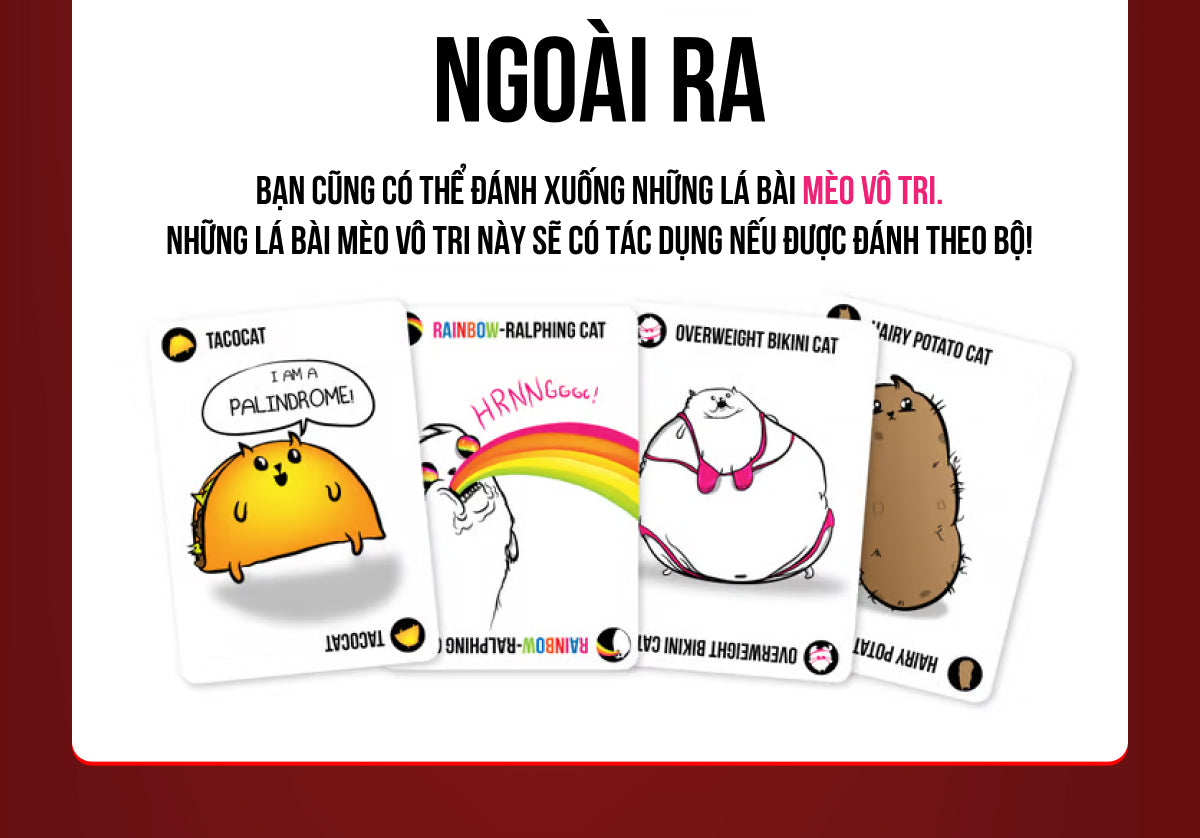 Exploding Kittens (Mèo nổ) - Board Game Thẻ Bài Chính Hãng - Board Game VN Board Game VN Store - ảnh 4 - Board Game Thẻ Bài