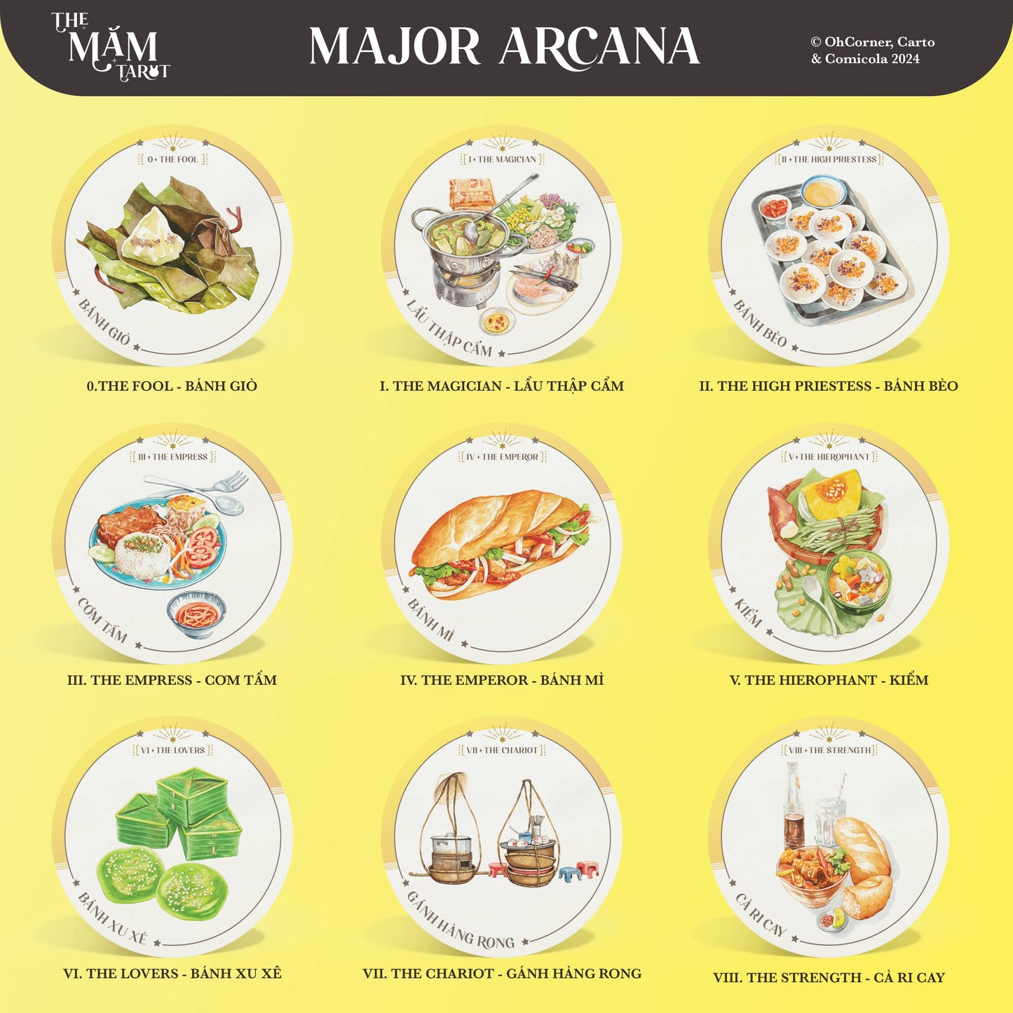 Măm Tarot - Bộ Tarot Về Ẩm Thực Mọi Miền Việt Nam