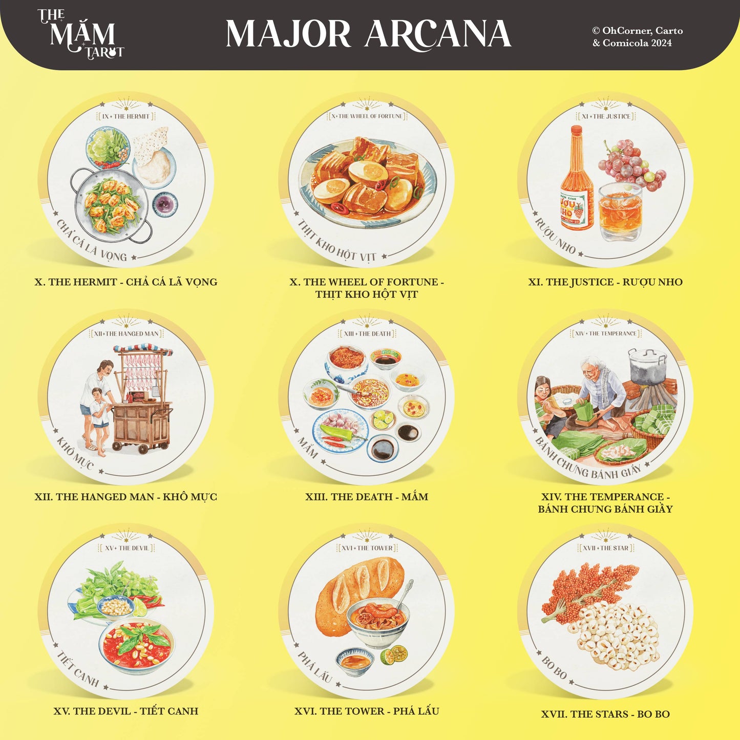 Măm Tarot - Bộ Tarot Về Ẩm Thực Mọi Miền Việt Nam