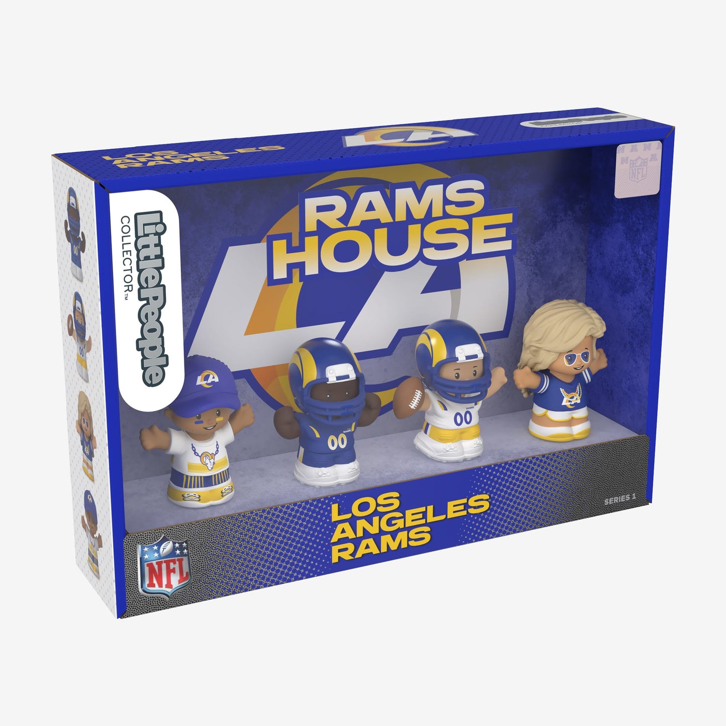 Little People Collector x NFL Los Angeles Rams Set - Bộ Mô Hình Nhân Vật Sưu Tầm Thể Thao Mattel Mattel - ảnh 5 - Figure