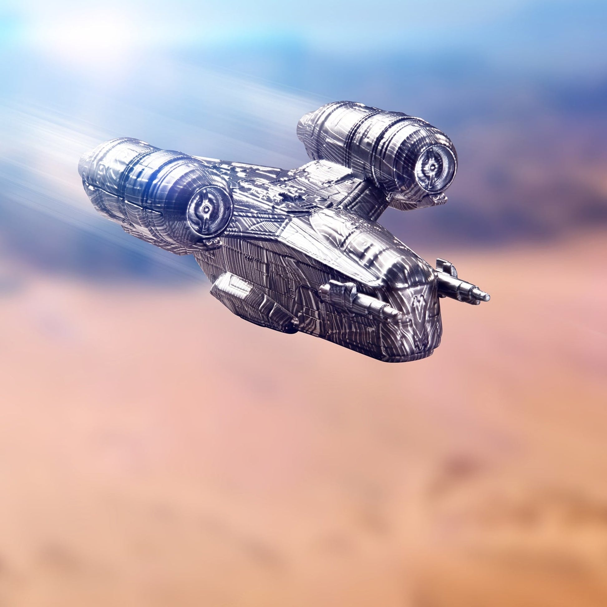 Hot Wheels Star Wars Razor Crest Starship - Mô Hình Tàu Vũ Trụ Kim Loại Diecast Cao Cấp - Hình ảnh chi tiết 2