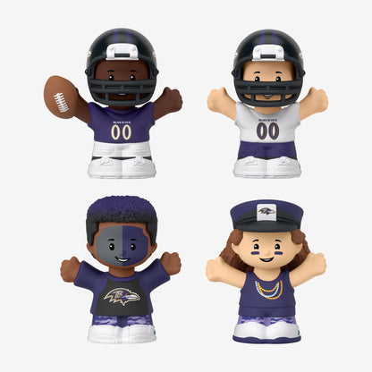 Little People Collector x NFL Baltimore Ravens Set - Bộ Mô Hình Đồ Chơi Sưu Tập NFL Mattel HNJ33 - Hình ảnh bổ sung 4