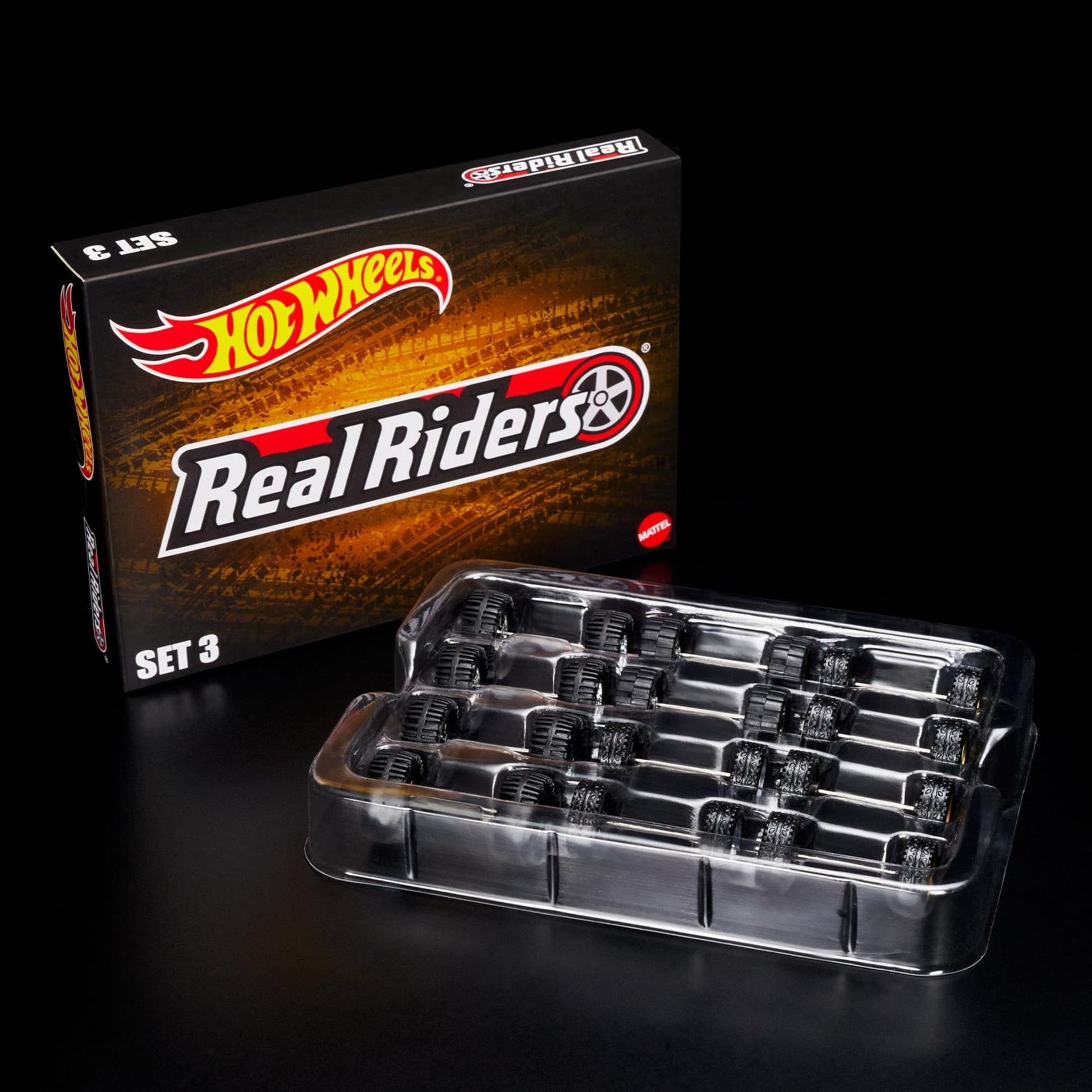 RLC Exclusive Real Riders Wheels Pack - Set 3 - Bộ Phụ Kiện Bánh Xe Địa Hình Hot Wheels HGK89 - Hình ảnh bổ sung 4