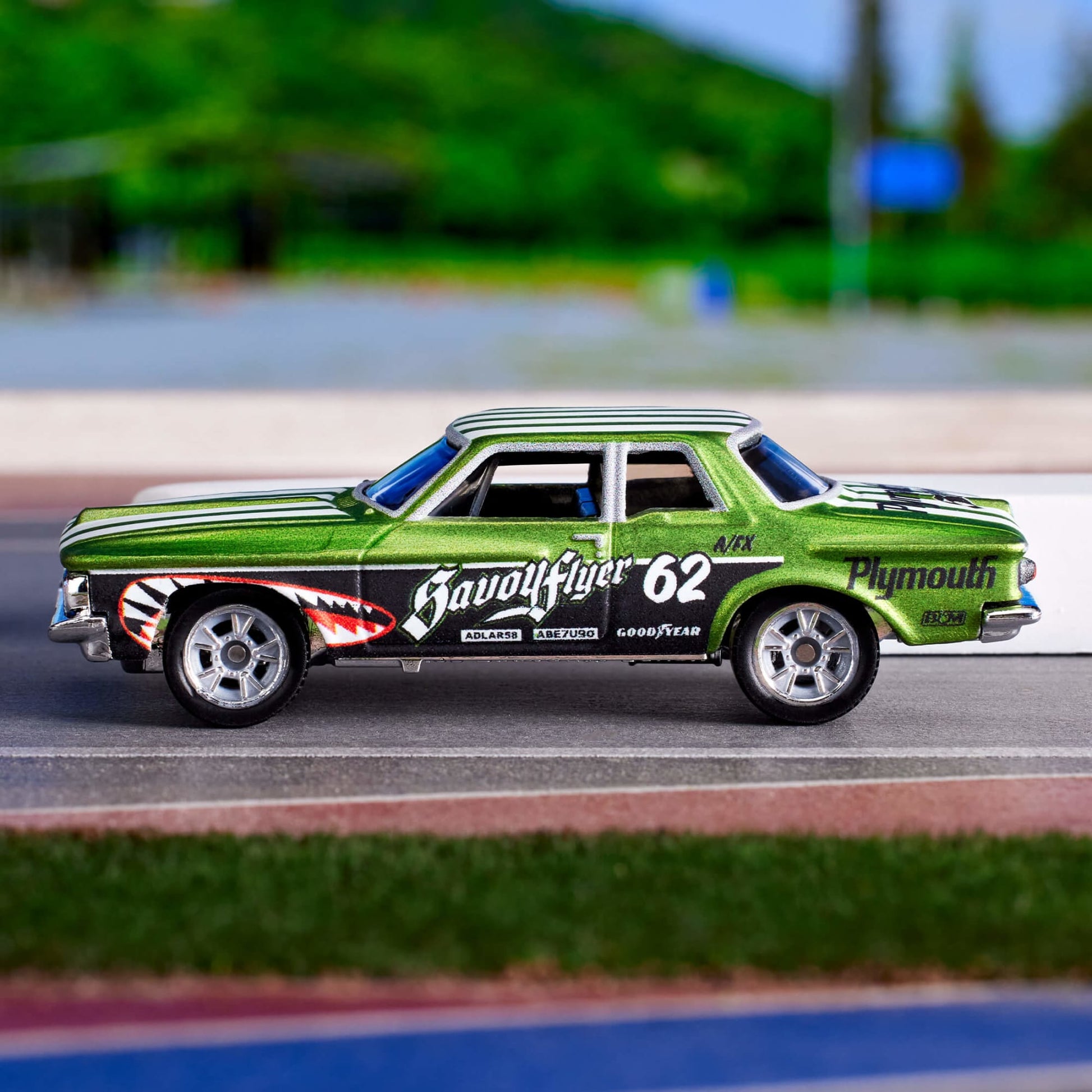 Matchbox 1962 Plymouth Savoy Mô Hình Xe Đua Drag 1:64 Matchbox - Hình ảnh bổ sung 5