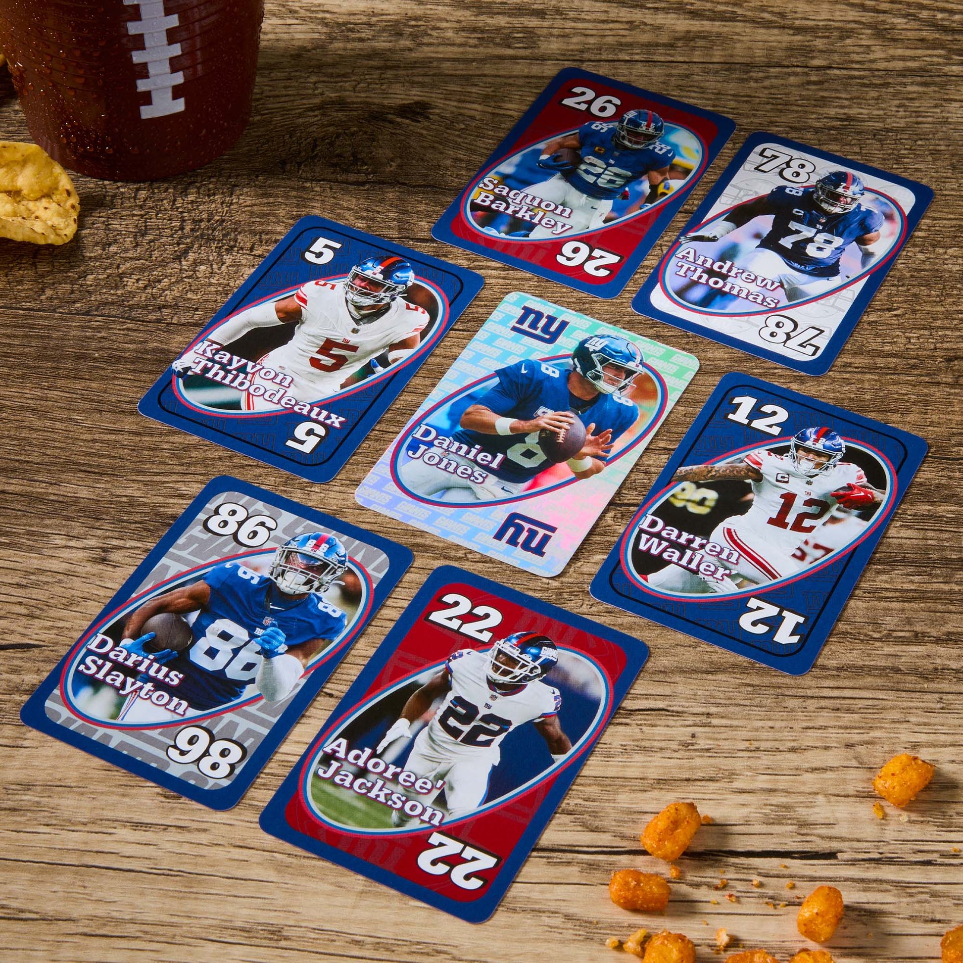 UNO Fandom NFL New York Giants Game Deck - Bộ Bài UNO Thể Thao Sưu Tầm Mattel - Hình ảnh bổ sung 4