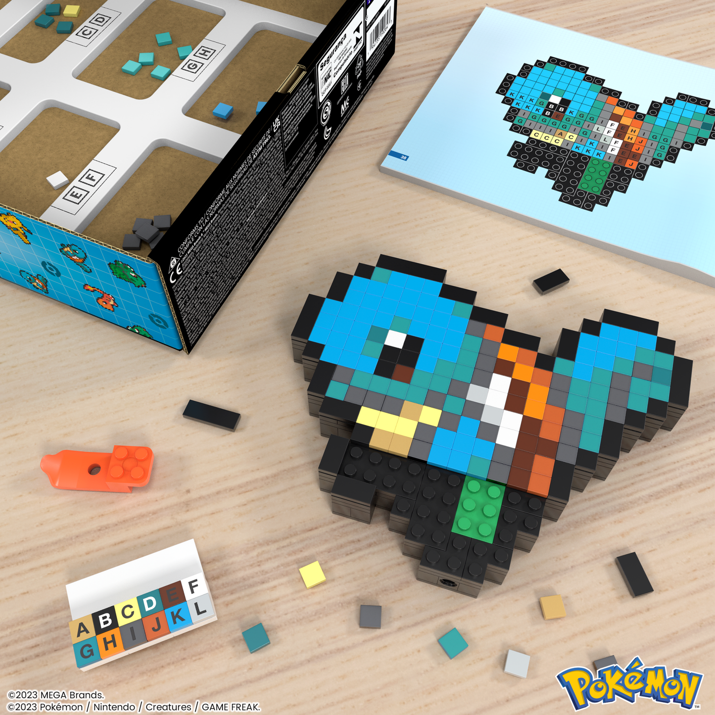 Pokémon Squirtle Building Set by MEGA - Bộ Lắp Ráp Mô Hình Pixel Art - MEGA HTH77