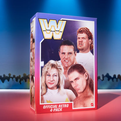 WWE Retro Action Figure 4-Pack Bundle - Bộ 4 Mô Hình Đô Vật Mỹ Retro - Mattel Creations Mattel - ảnh 8 - Action Figure