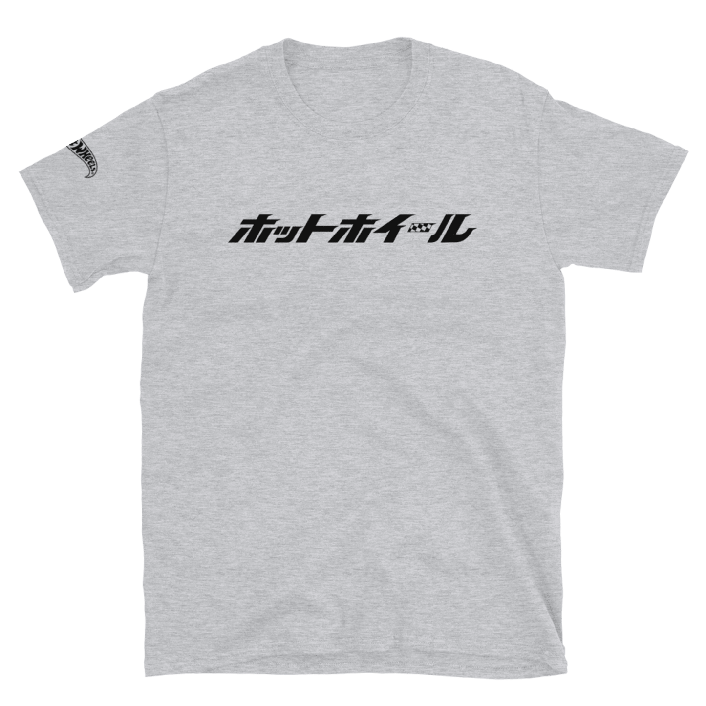 Hot Wheels Japanese Logo Short-Sleeve Sport Grey Unisex T-Shirt - Áo thun ngắn tay chính hãng Mattel - Hình ảnh sản phẩm