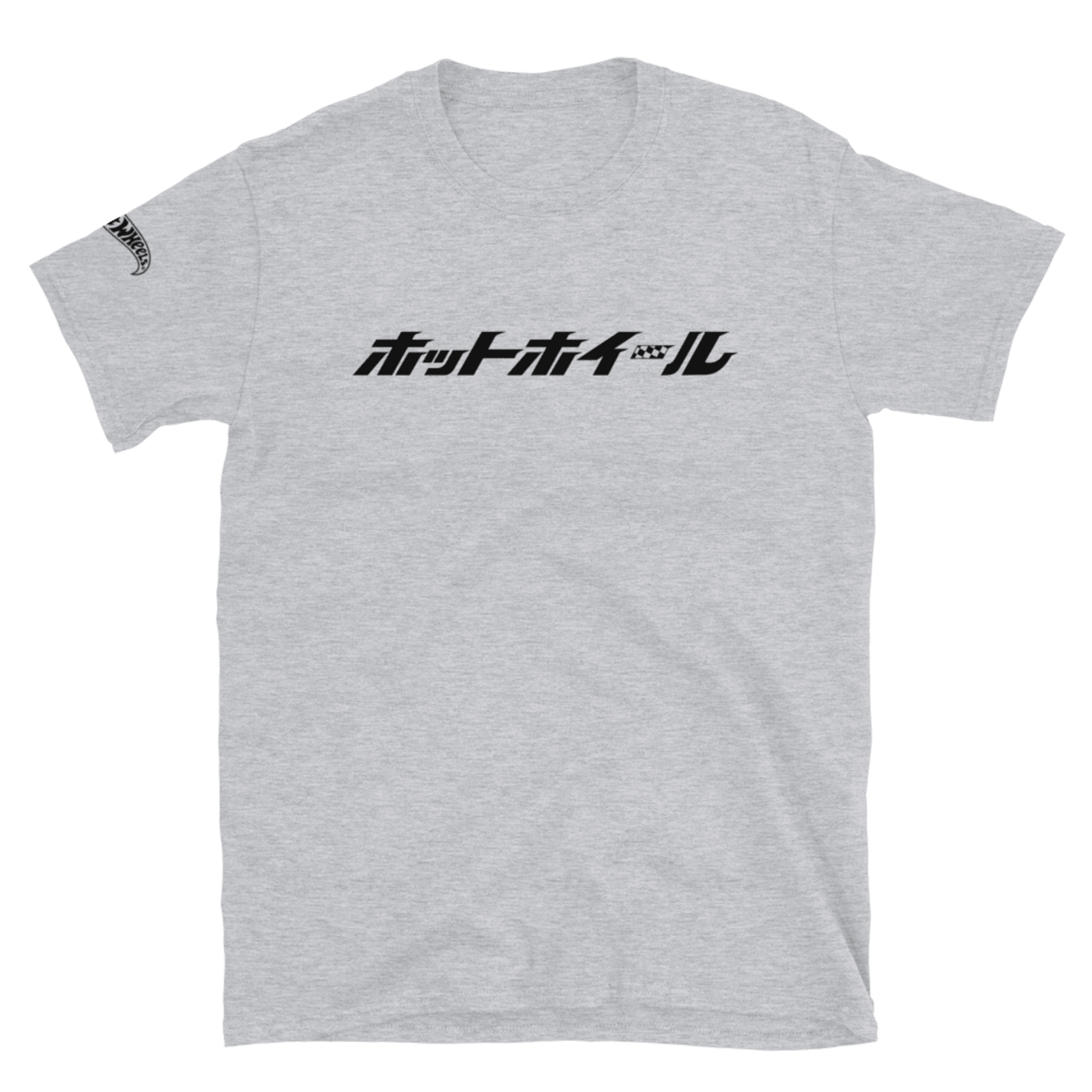 Hot Wheels Japanese Logo Short-Sleeve Sport Grey Unisex T-Shirt - Áo thun ngắn tay chính hãng Mattel - Hình ảnh sản phẩm