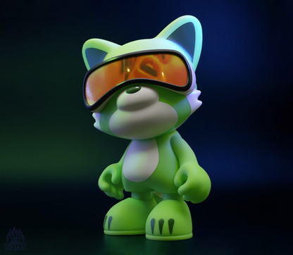 KISS LAND GREEN BY THE WEEKND - Mô Hình Art Toy Cao Cấp - Super Plastic - Hình ảnh bổ sung 5