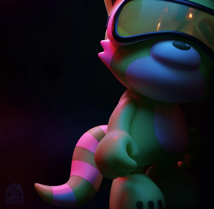 KISS LAND GREEN BY THE WEEKND - Mô Hình Art Toy Cao Cấp - Super Plastic - Hình ảnh chi tiết 2