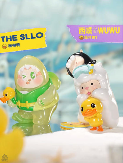 B.Duck Treasure Hunt Multi-IP Co-branded Blind Box Series - Mô hình Blind Box Chú Vịt B.Duck Hidden Woo