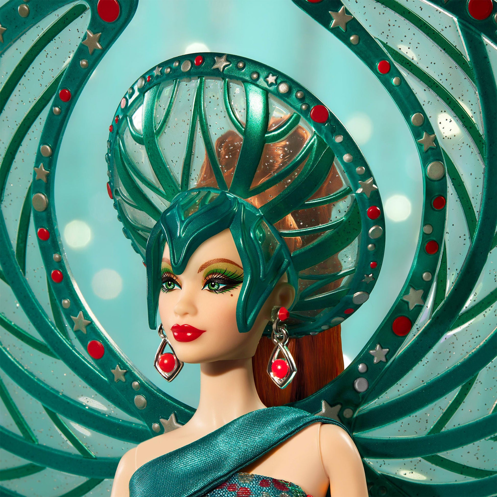 Bob Mackie Holiday Angel Barbie Doll - Búp Bê Barbie Sưu Tầm Cao Cấp - Barbie Signature HRM70 - Hình ảnh bổ sung 5