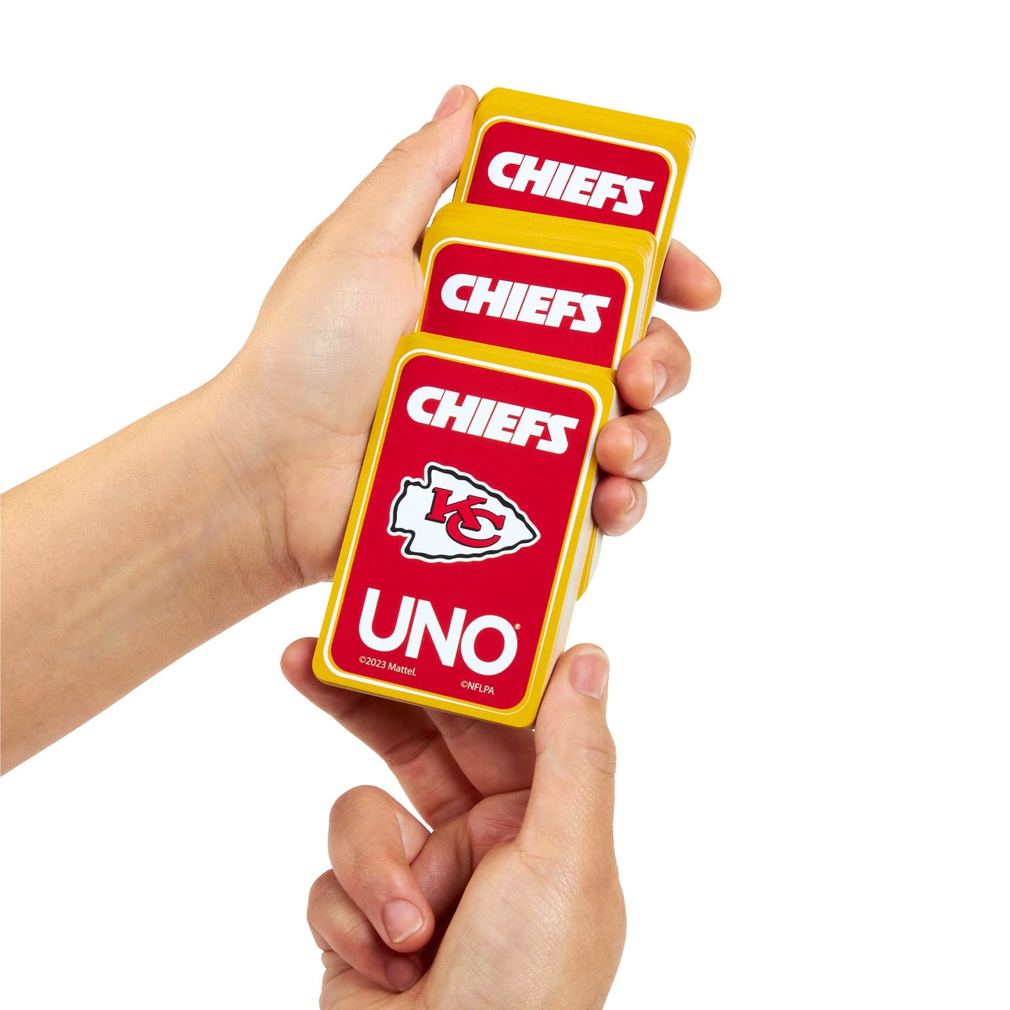 UNO Fandom NFL Kansas City Chiefs Game Deck - Trò chơi thẻ bài thể thao - Mattel Mattel - ảnh 3 - Board games thẻ bài