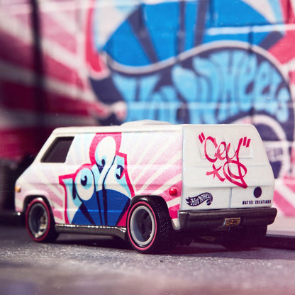 Hot Wheels Cey Adams “LOVE” 70’s Van - Xe Mô Hình Sưu Tầm Die-cast - Góc nhìn khác 3