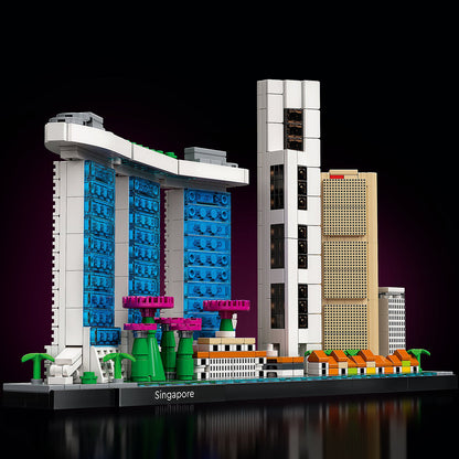 LEGO® Architecture Singapore - Bộ Lắp Ráp Mô Hình Thành Phố Skyline 21057 - LEGO