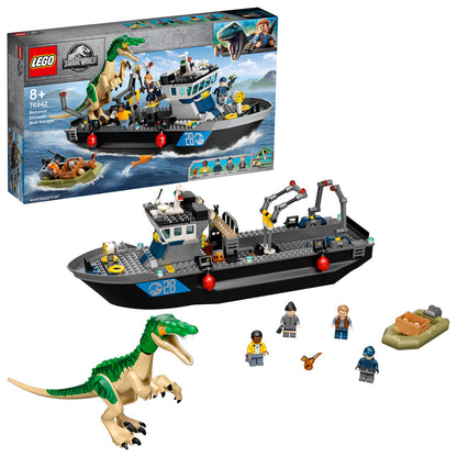 LEGO® Jurassic World Baryonyx Dinosaur Boat Escape - Đồ Chơi Lắp Ráp Thuyền Thoát Hiểm Khủng Long 76942