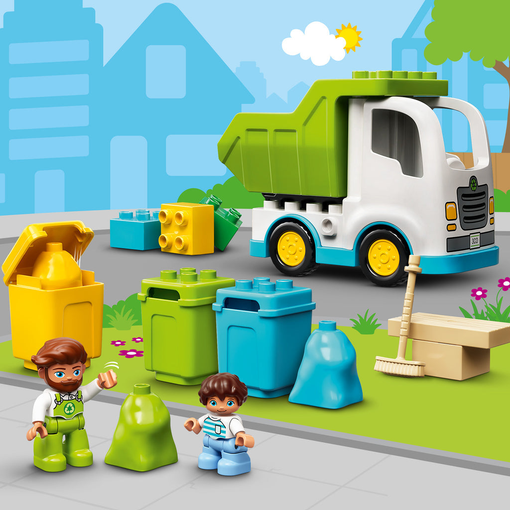 LEGO® DUPLO™ Garbage Truck and Recycling - Đồ chơi Xe Chở Rác và Tái Chế LEGO 10945 - Hình ảnh bổ sung 5