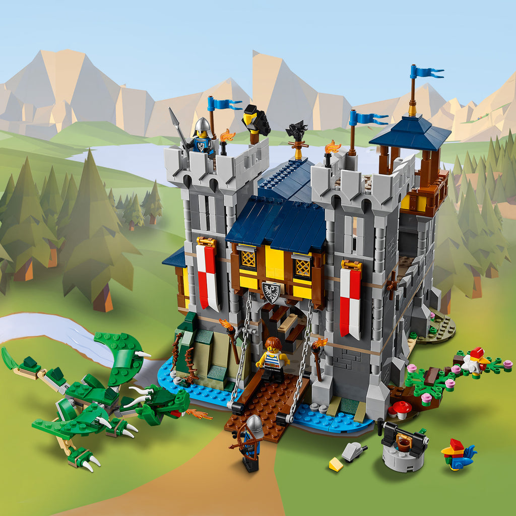 LEGO® Creator 3-in-1 Medieval Castle - Mô Hình Lắp Ráp Lâu Đài Trung Cổ LEGO 31120 LEGO - ảnh 5 - Bộ đồ chơi LEGO