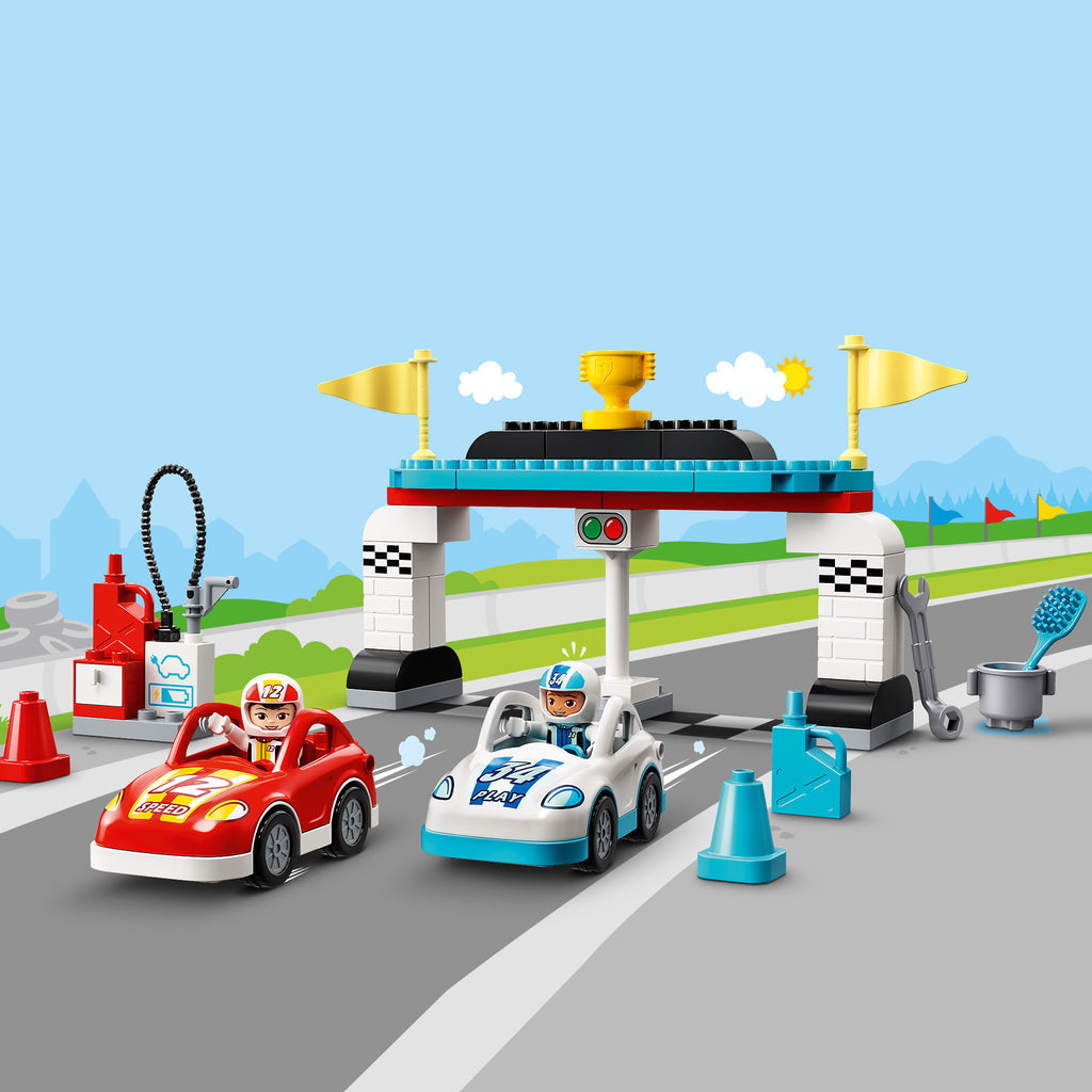 LEGO® DUPLO™ Town Race Cars - Bộ Đồ Chơi Xe Đua Sáng Tạo - LEGO 10947 LEGO - ảnh 1 - LEGO DUPLO