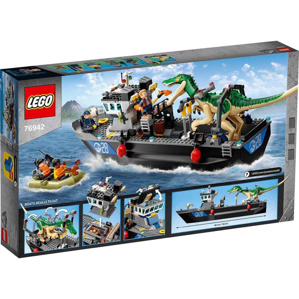 LEGO® Jurassic World Baryonyx Dinosaur Boat Escape - Đồ Chơi Lắp Ráp Thuyền Thoát Hiểm Khủng Long 76942 LEGO - ảnh 5 - LEGO