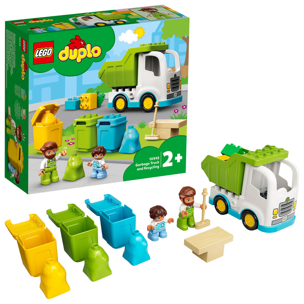 LEGO® DUPLO™ Garbage Truck and Recycling - Đồ chơi Xe Chở Rác và Tái Chế LEGO 10945 - Hình ảnh chi tiết 2