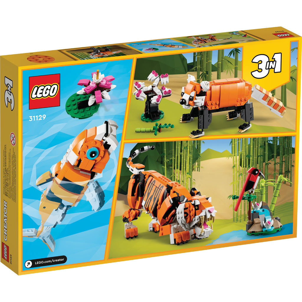 LEGO® Creator 3-in-1 Majestic Tiger - Bộ Lắp Ráp Hổ Uy Nghi 31129 - LEGO LEGO - ảnh 5 - Lego