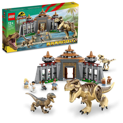 LEGO® Jurassic Park Visitor Center: T. rex & Raptor Attack - Bộ Lắp Ráp Trung Tâm Du Khách Công Viên Kỷ Jura - LEGO 76961